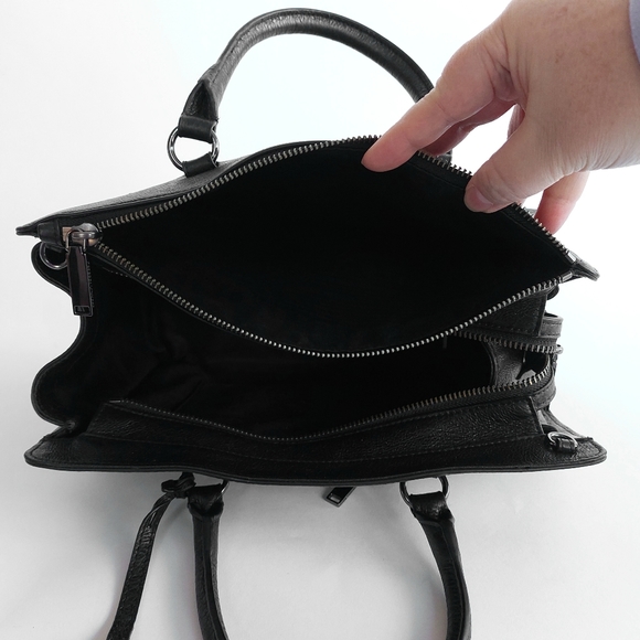 Rebecca Minkoff Jamie Large Leather Satchel Bag - Picture 14 of 16